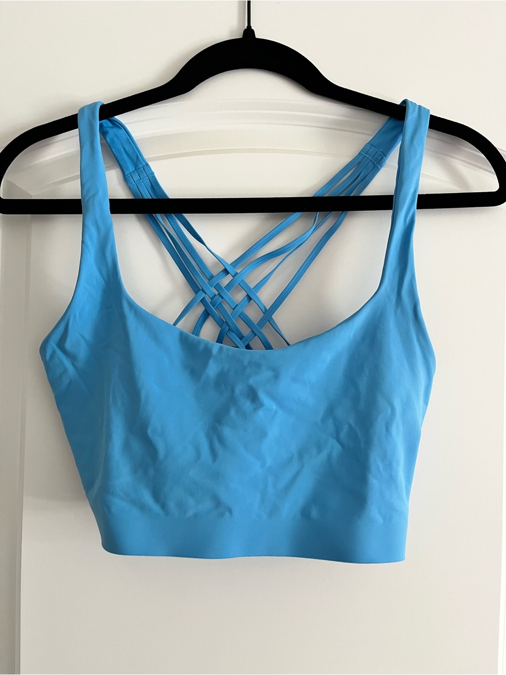 lululemon athletica Light Blue Strappy Back Sports Bra